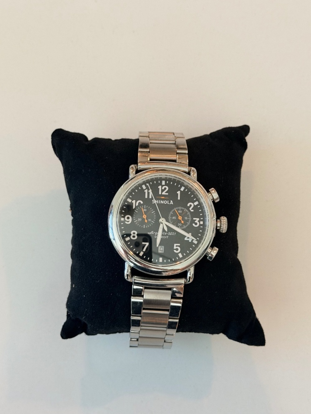 Shinola Runwell Chonograph Watch 41mm Stainless Steel
